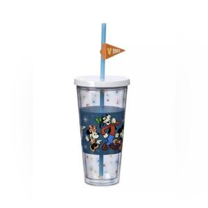 Disney Tumbler With Straw - Mickey And Friends NWT